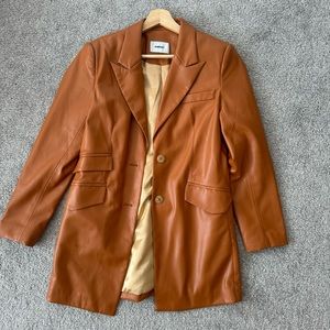 NANUSHKA VEGAN LEATHER BLAZER